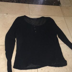 Long sleeve black sweater